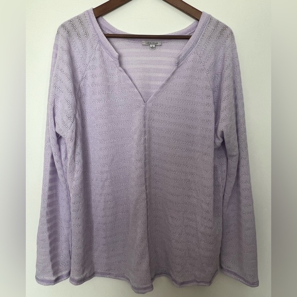 Purple Light Weight Knit Top - Picture 1 of 3